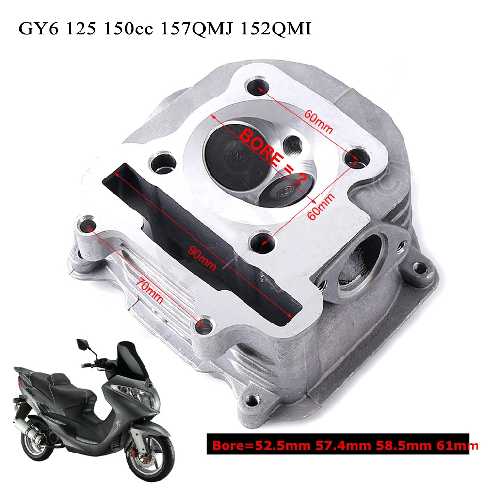 Motorcycle Cylinder - GY6 Cylinder Head Motorcycle Parts GY6
